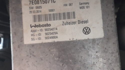 Webasto VW Transporter T5 2014 7E0815071