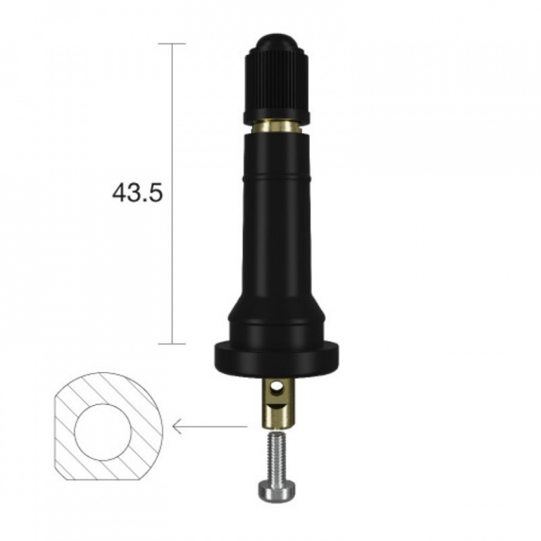 WN-1257AM Valva TPMS pentru senzor OEM EZ-Senzor 2