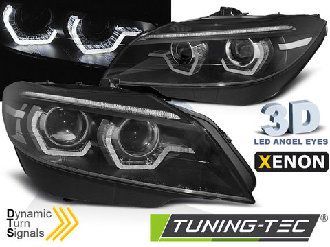 XENON Faruri LED DRL BLACK SEQ compatibila BMW Z4 E89 09-13