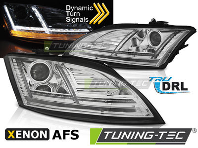 XENON Faruri LED DRL Crom look SEQ compatibila AUD