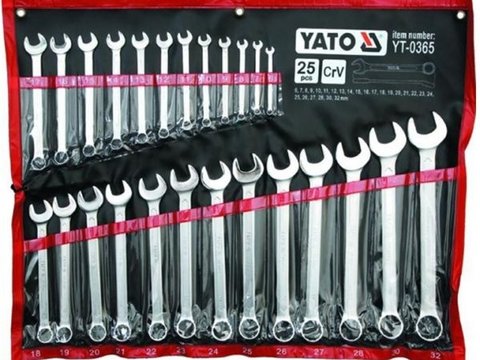 Yato set 25 chei combinate 6-32mm